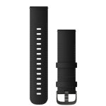 Strap Garmin  Quick Release Bands (22 mm)
Black Leather with Brushed Slate Hardware 