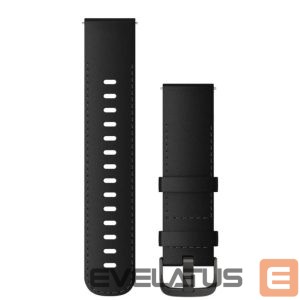 Strap Garmin  Quick Release Bands (22 mm)
Black Leather with Brushed Slate Hardware 