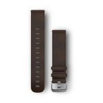 Strap Garmin  Quick Release Bands (20 mm)
Dark brown leather, silver hardware 