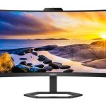 Monitor Philips  Monitor with Windows Hello Webcam 34E1C5600HE/00 34 " VA 3440 x 1440 pixels 21:9 4 ms 300 cd/m² Black 100 Hz HDMI ports quantity 1 
