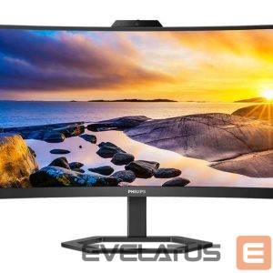 Monitor Philips  Monitor with Windows Hello Webcam 34E1C5600HE/00 34 " VA 3440 x 1440 pixels 21:9 4 ms 300 cd/m² Black 100 Hz HDMI ports quantity 1 