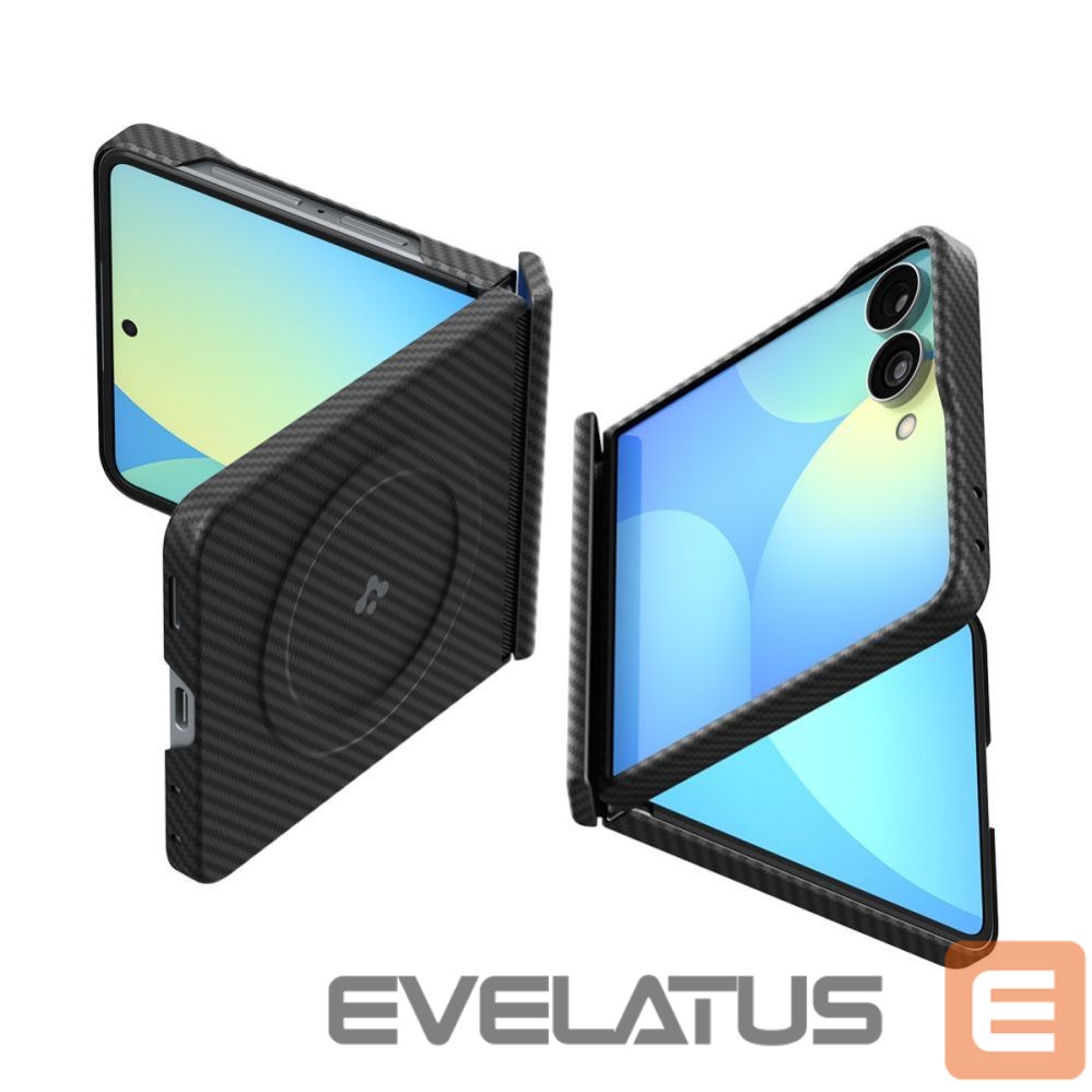 Back panel cover Spigen Spigen AirSkin Aramid MagFit MagSafe Case for Samsung Galaxy Z Flip 8 - Black
