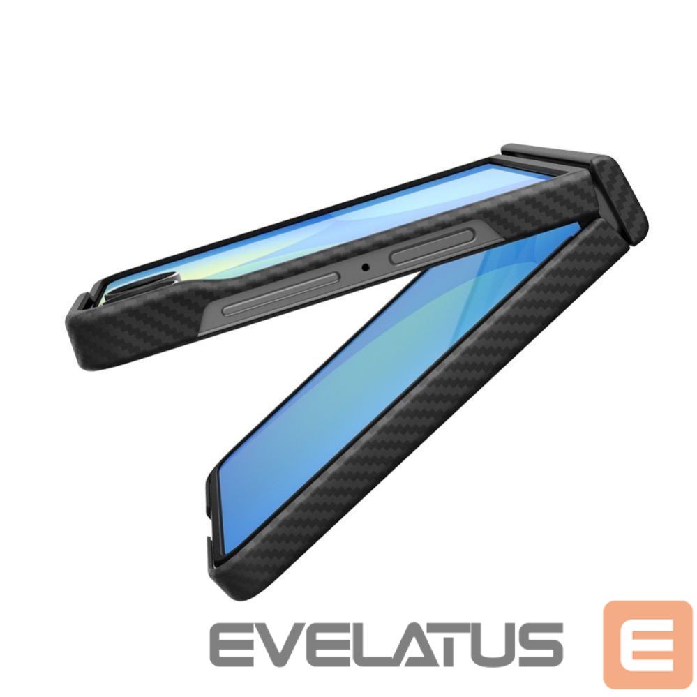 Back panel cover Spigen Spigen AirSkin Aramid MagFit MagSafe Case for Samsung Galaxy Z Flip 8 - Black