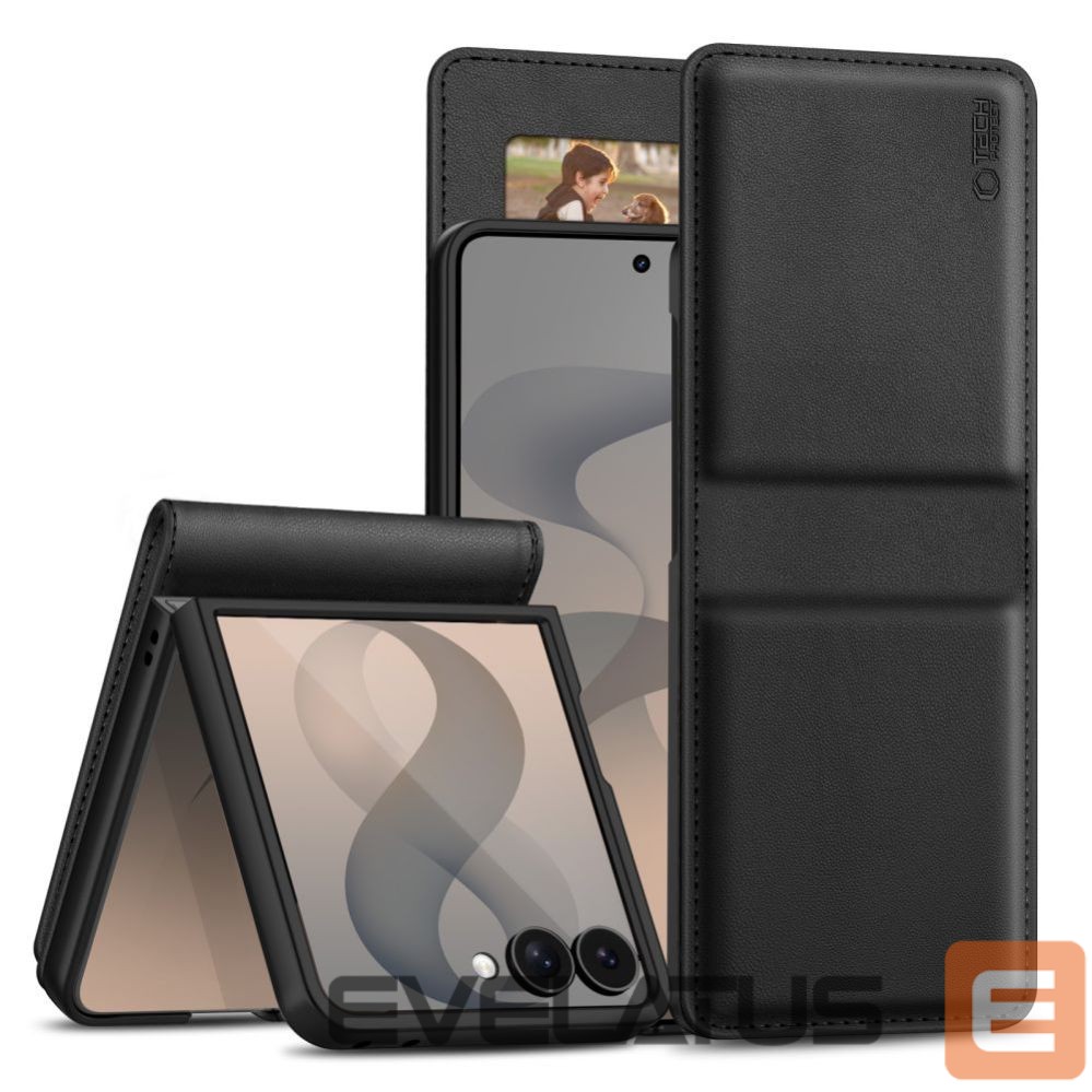 Back panel cover Tech-Protect Tech-Protect Wallet Case for Samsung Galaxy Z Flip 8 - Black