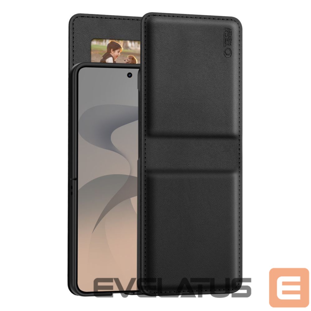 Back panel cover Tech-Protect Tech-Protect Wallet Case for Samsung Galaxy Z Flip 8 - Black