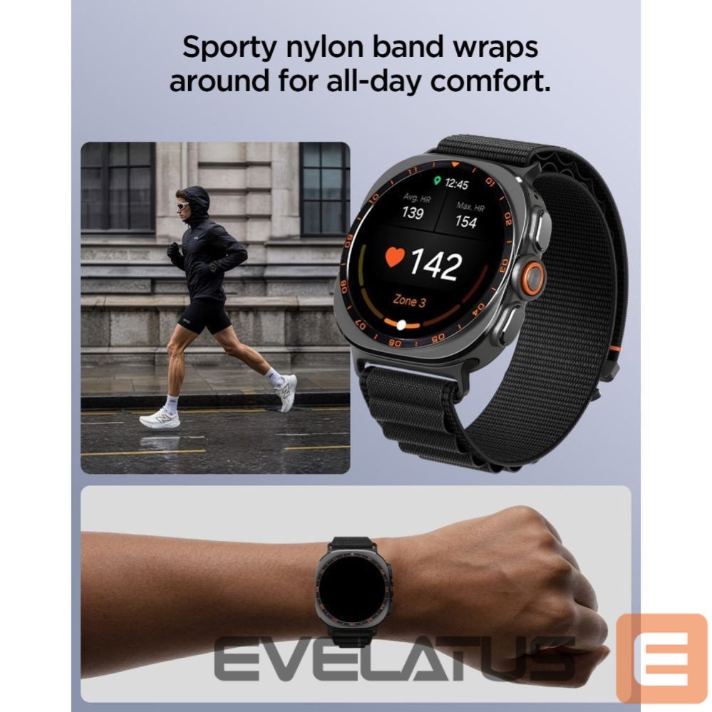 Other Spigen Spigen WBF1 Strap for Samsung Galaxy Watch Ultra 47mm - Black