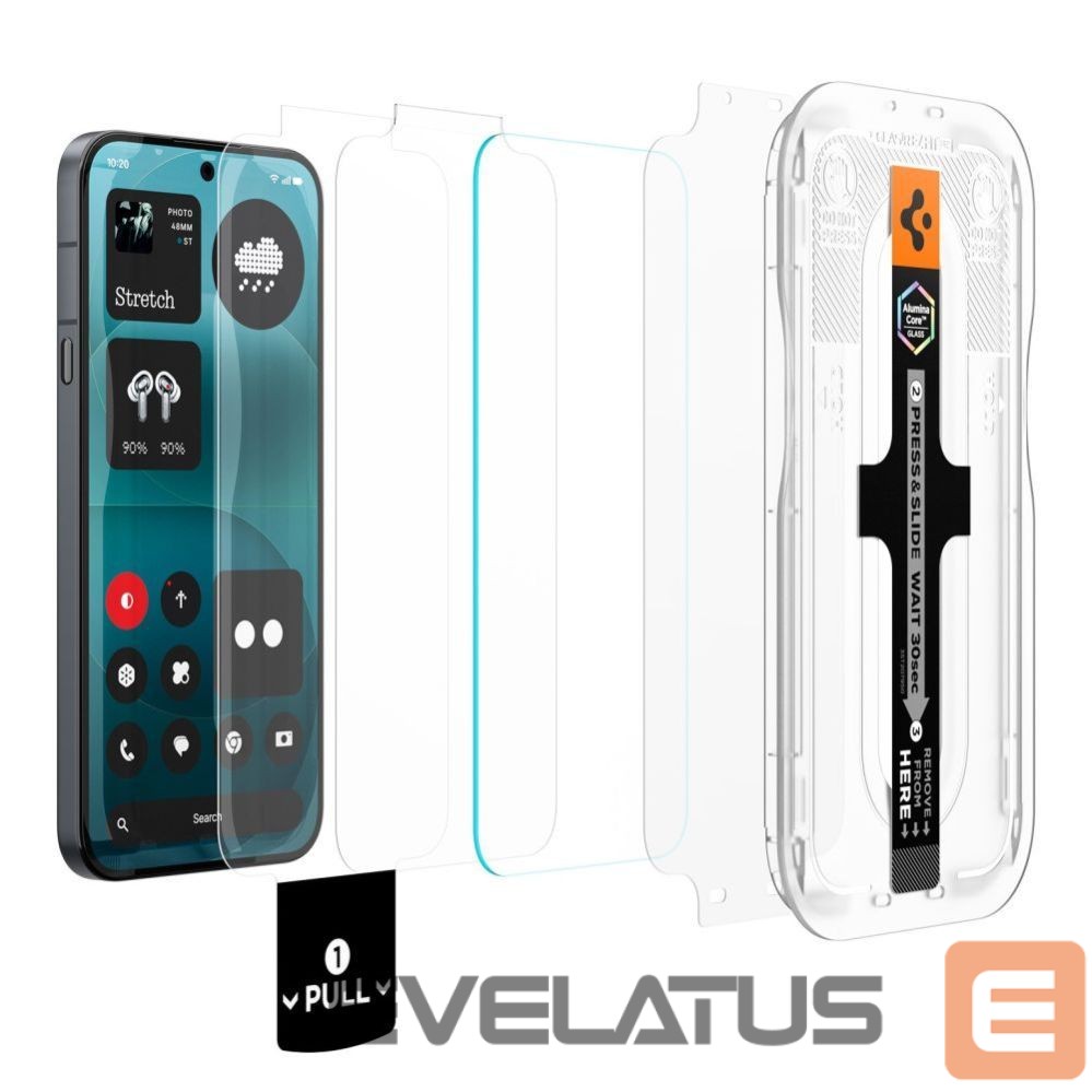 Protective glass Spigen Spigen Glas.tR EZ Fit Pro 2-Pack Tempered Glass for Nothing Phone 4A Pro