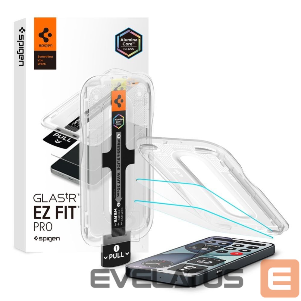 Protective glass Spigen Spigen Glas.tR EZ Fit Pro 2-Pack Tempered Glass for Nothing Phone 4A