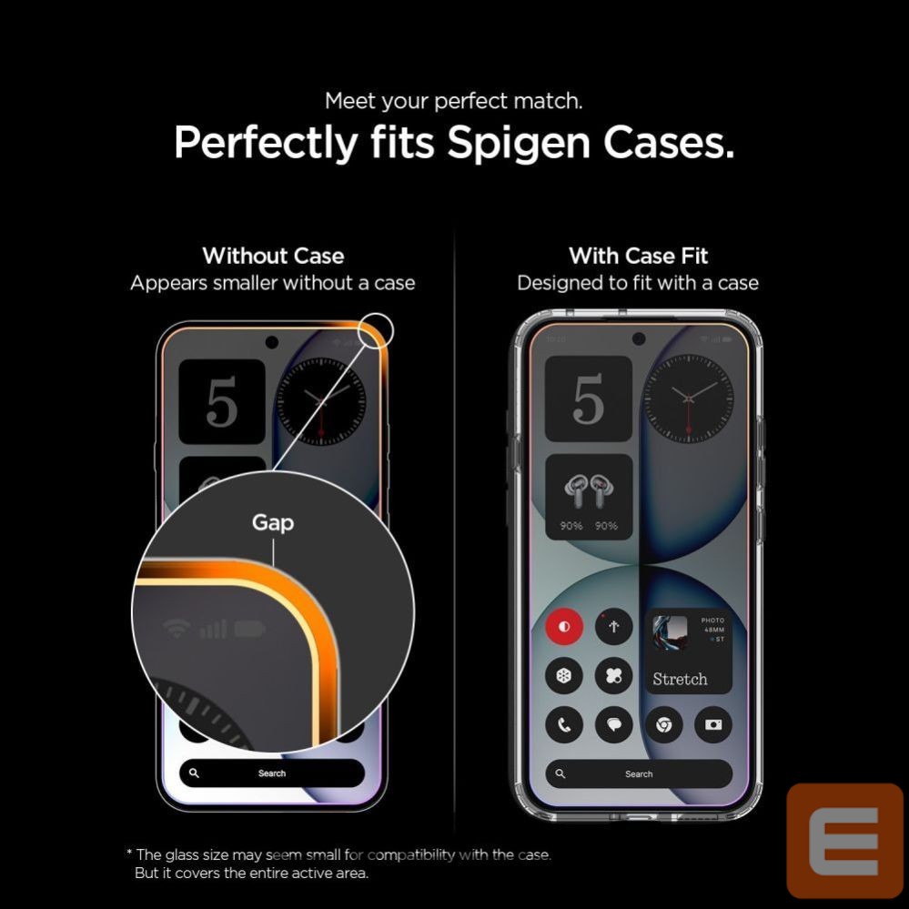 Protective glass Spigen Spigen Glas.tR EZ Fit Pro 2-Pack Tempered Glass for Nothing Phone 4A