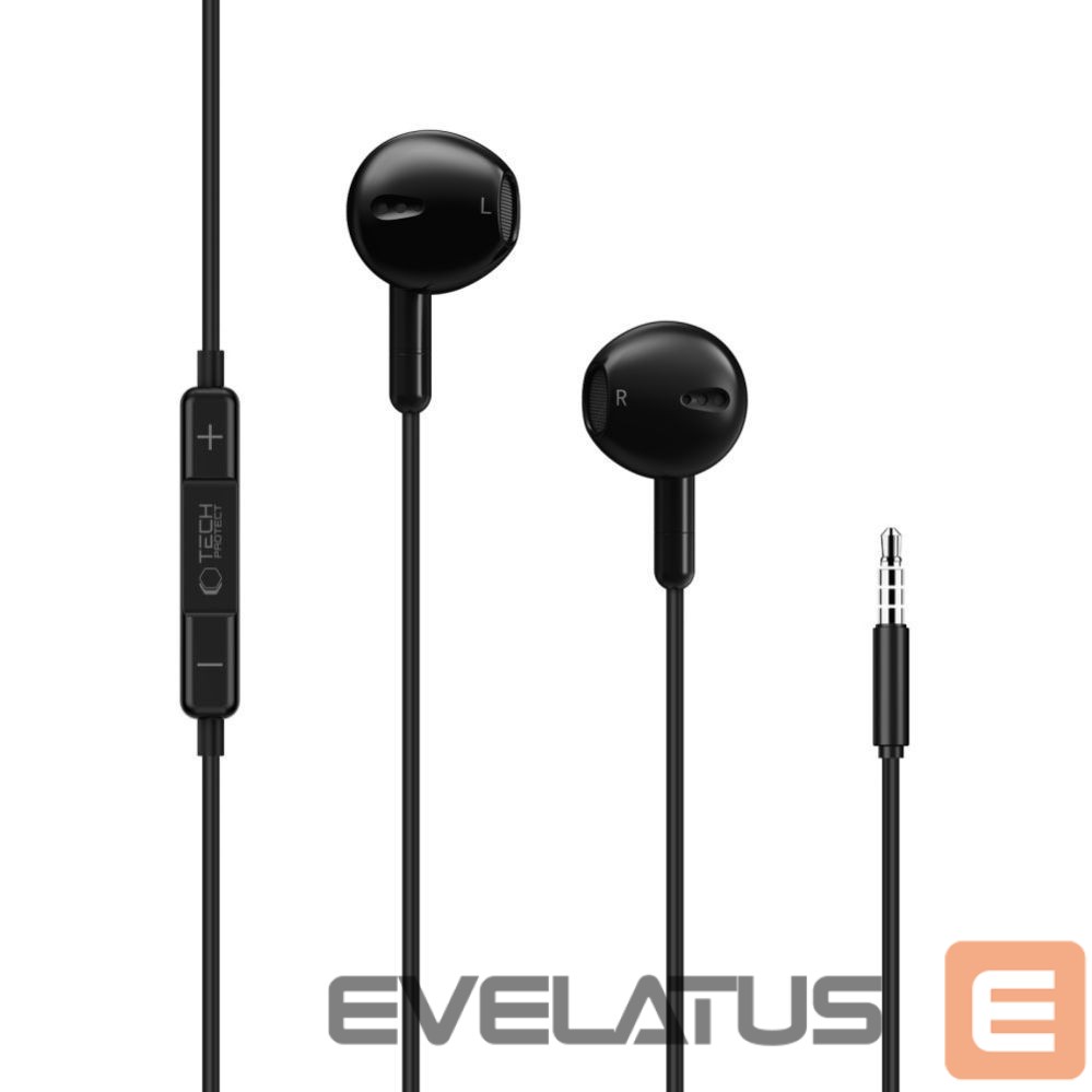 Adapter Tech-Protect Tech-Protect Ultraboost Core G4 Mini Jack Wired Headphones - Black