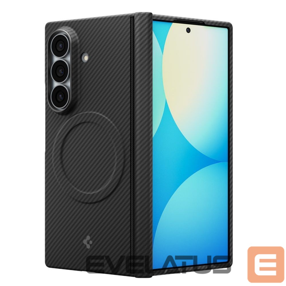 Back panel cover Spigen Spigen AirSkin Aramid MagFit MagSafe Case for Samsung Galaxy Z Fold 8 Ultra - Black