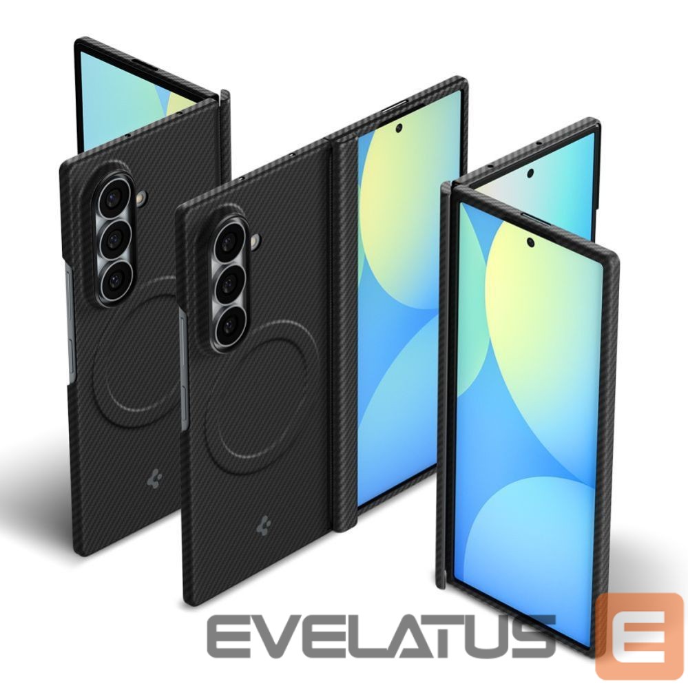 Back panel cover Spigen Spigen AirSkin Aramid MagFit MagSafe Case for Samsung Galaxy Z Fold 8 Ultra - Black