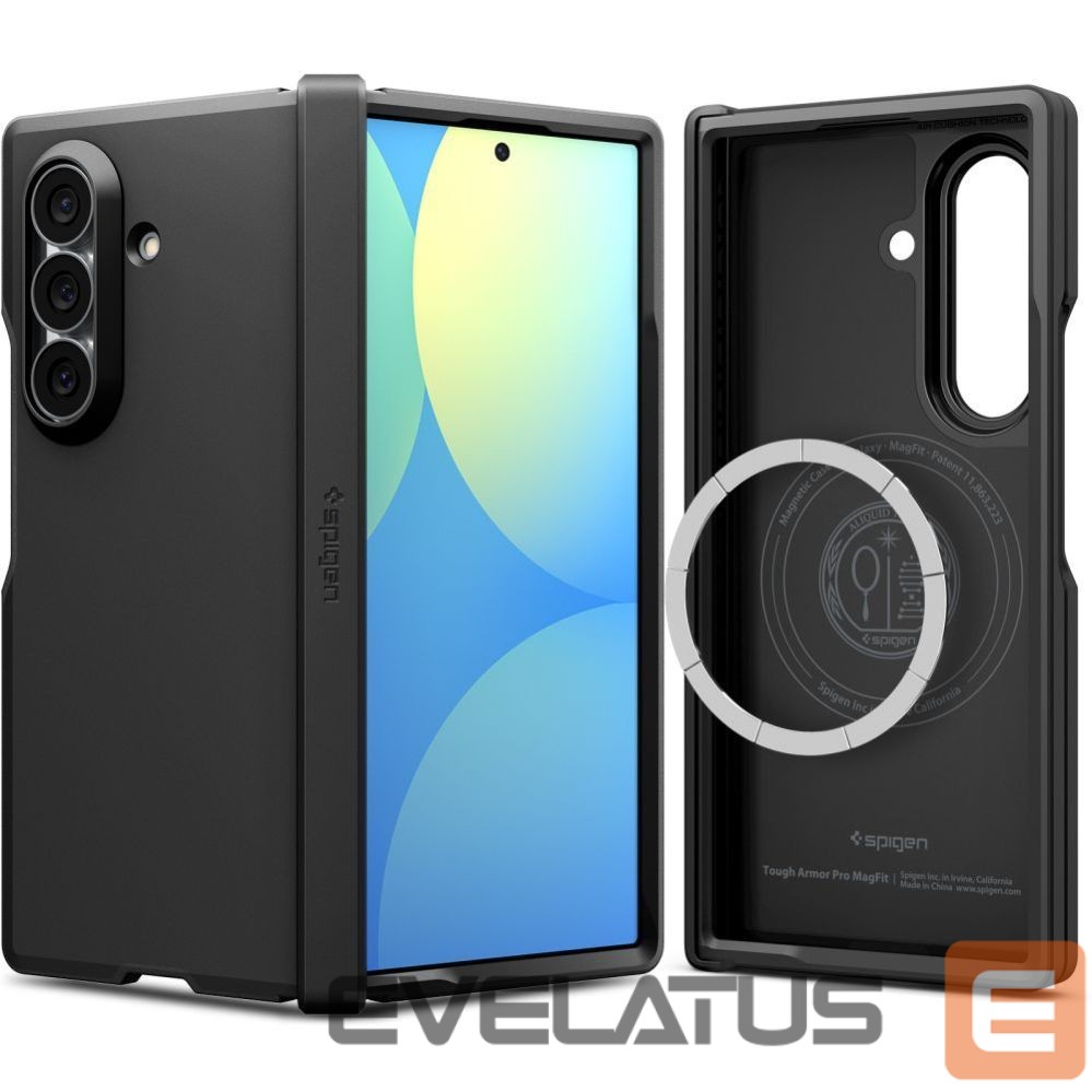Back panel cover Spigen Spigen Tough Armor Pro MagFit MagSafe Case for Samsung Galaxy Z Fold 8 Ultra - Black