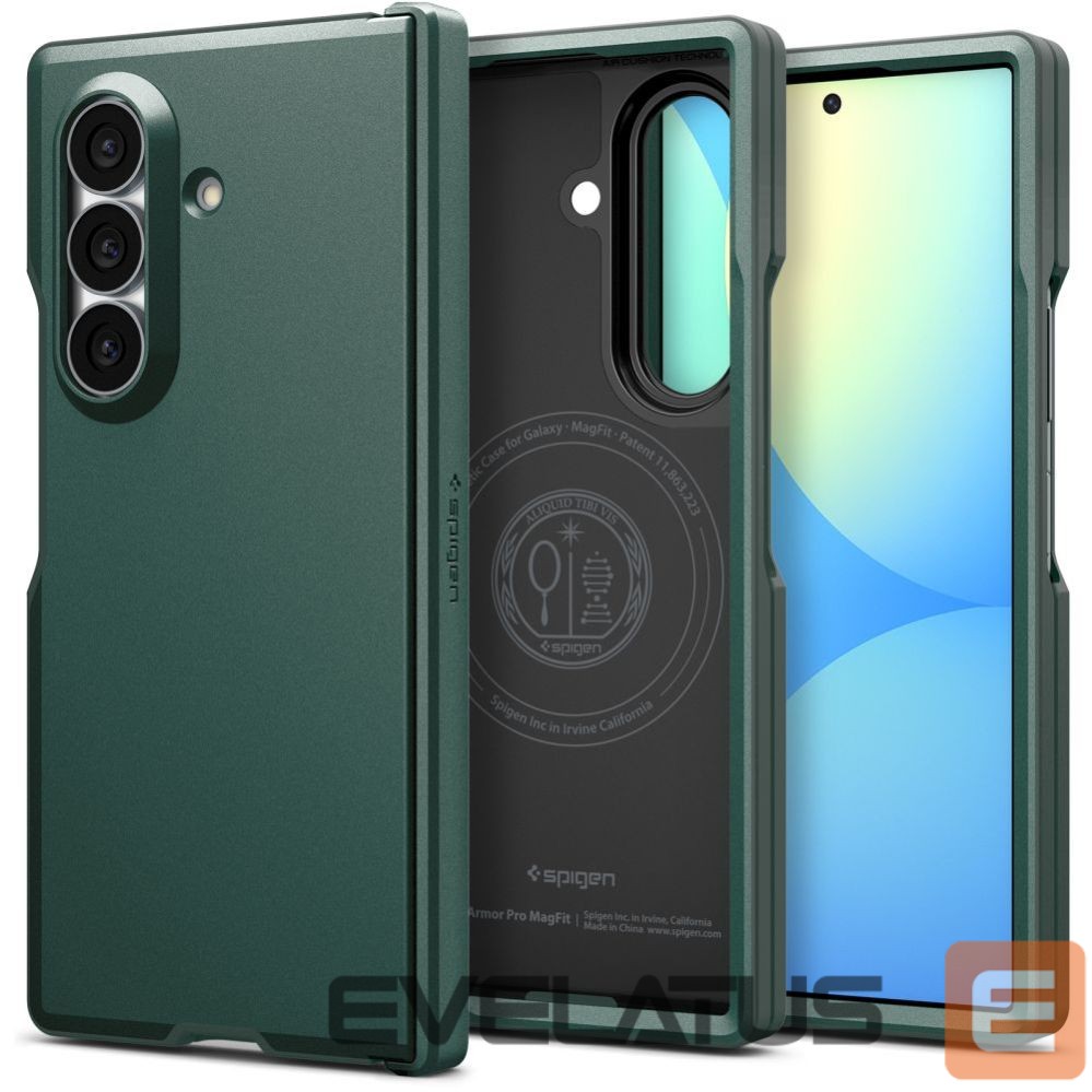 Back panel cover Spigen Spigen Tough Armor Pro MagFit MagSafe Case for Samsung Galaxy Z Fold 8 Ultra - Dark Green