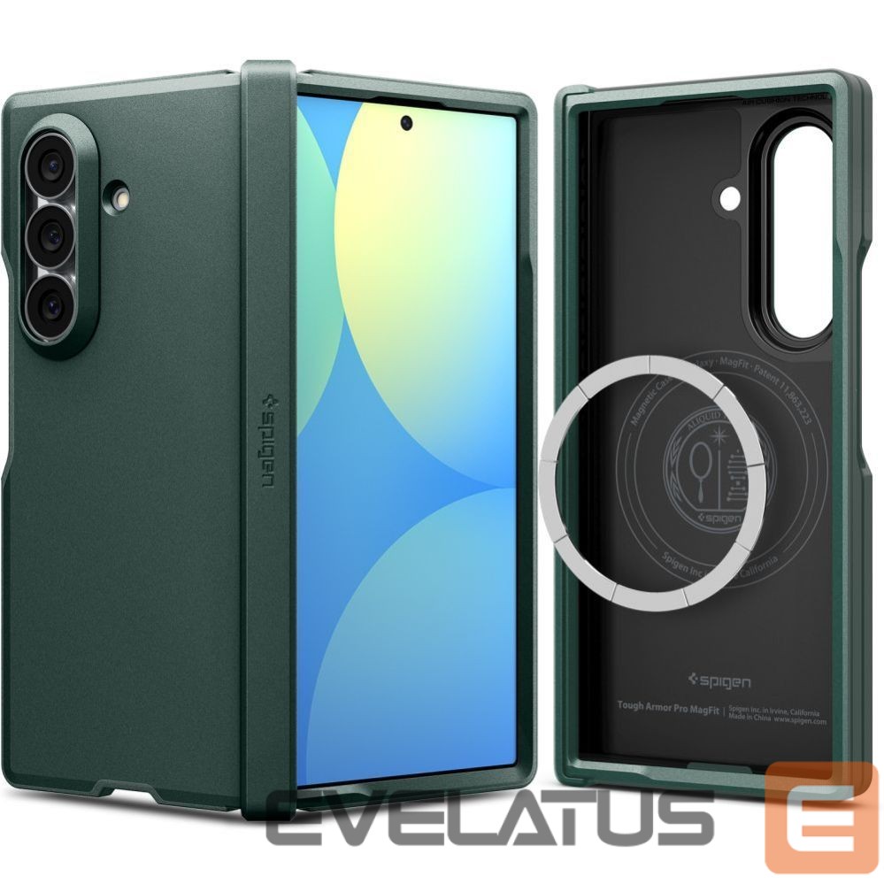 Back panel cover Spigen Spigen Tough Armor Pro MagFit MagSafe Case for Samsung Galaxy Z Fold 8 Ultra - Dark Green