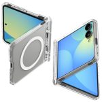 Back panel cover Spigen  Spigen Ultra Hybrid Pro MagSafe Case for Samsung Galaxy Z Flip 8 - Clear and White 