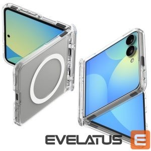 Back panel cover Spigen  Spigen Ultra Hybrid Pro MagSafe Case for Samsung Galaxy Z Flip 8 - Clear and White 