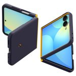 Back panel cover Spigen  Spigen Nano Pop MagSafe Case for Samsung Galaxy Z Flip 8 - Navy Blue and Yellow 