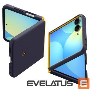 Back panel cover Spigen  Spigen Nano Pop MagSafe Case for Samsung Galaxy Z Flip 8 - Navy Blue and Yellow 