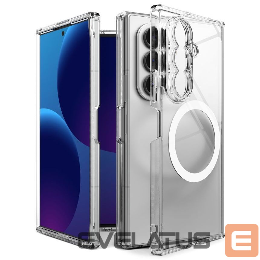 Back panel cover Ringke Ringke Fusion Magnetic Magsafe Case for Samsung Galaxy Z Fold 8 Ultra - Clear