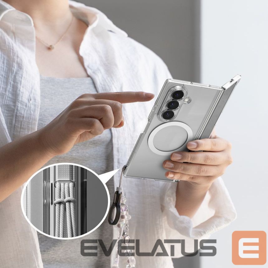 Back panel cover Ringke Ringke Fusion Magnetic Magsafe Case for Samsung Galaxy Z Fold 8 Ultra - Clear
