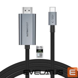 Cable Tech-Protect  Tech-Protect UltraBoost USB-C to HDMI 2.1 Cable 200 cm 8K 60HZ - Gray 