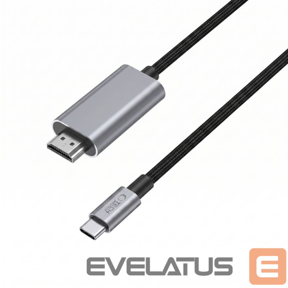 Cable Tech-Protect Tech-Protect UltraBoost USB-C to HDMI 2.1 Cable 200 cm 8K 60HZ - Gray