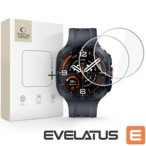 Protective glass Tech-Protect  Tech-Protect Glass Fit+ 2-Pack Tempered Glass for Samsung Galaxy Watch Ultra 2 2026 47mm 
