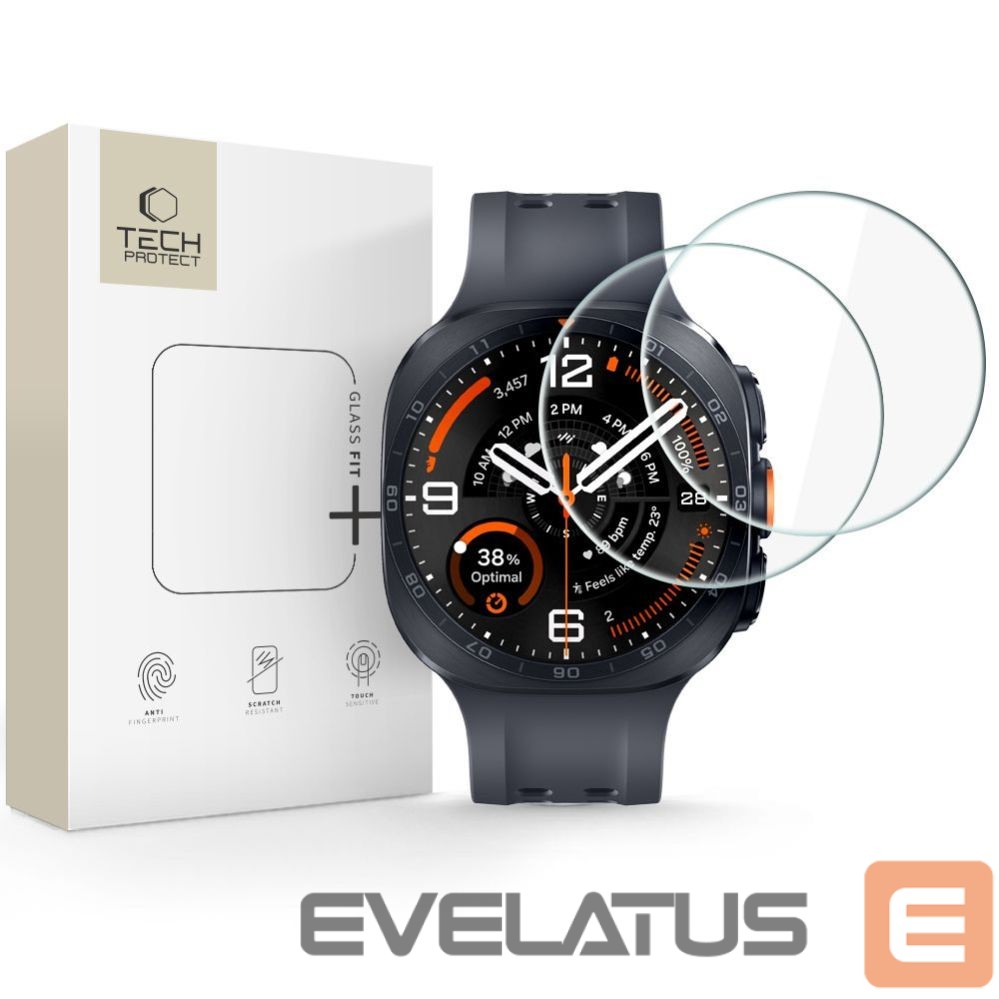 Protective glass Tech-Protect Tech-Protect Glass Fit+ 2-Pack Tempered Glass for Samsung Galaxy Watch Ultra 2 2026 47mm