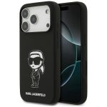 Back panel cover Karl Lagerfeld  Karl Lagerfeld Silicone Karl Sketch & Logo MagSafe Case for iPhone 17 Pro - Black 