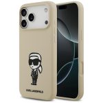Back panel cover Karl Lagerfeld  Karl Lagerfeld Silicone Karl Sketch & Logo MagSafe Case for iPhone 17 Pro Max - Brown 