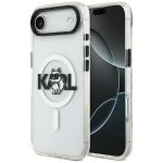 Back panel cover Karl Lagerfeld  Karl Lagerfeld IML Choupette Sketch Logo MagSafe iPhone Air Case - Clear 