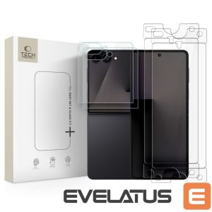 Protective glass Tech-Protect  Tech-Protect Glass Fit+ 2-Pack tempered glass + Tech-Protect Hydro Flex+ 2-Pack hydrogel film for Samsung Galaxy Z Flip 7 / 8 