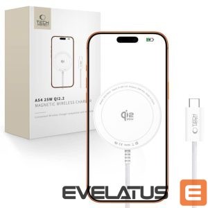 Cable Tech-Protect  Tech-Protect A54 MagSafe 25W QI2.2 Wireless Charger - White 