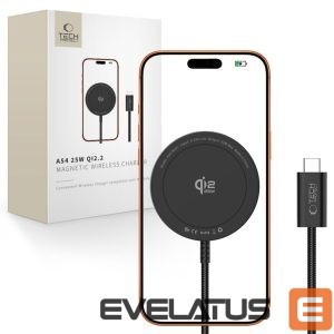 Cable Tech-Protect  Tech-Protect A54 MagSafe 25W QI2.2 Wireless Charger - Black 