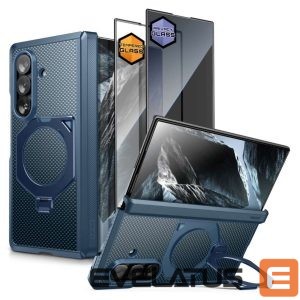 Back panel cover Supcase  Supcase UB Aero MagSafe 2-Set Case for Samsung Galaxy Z Fold 8 Ultra - Navy Blue 