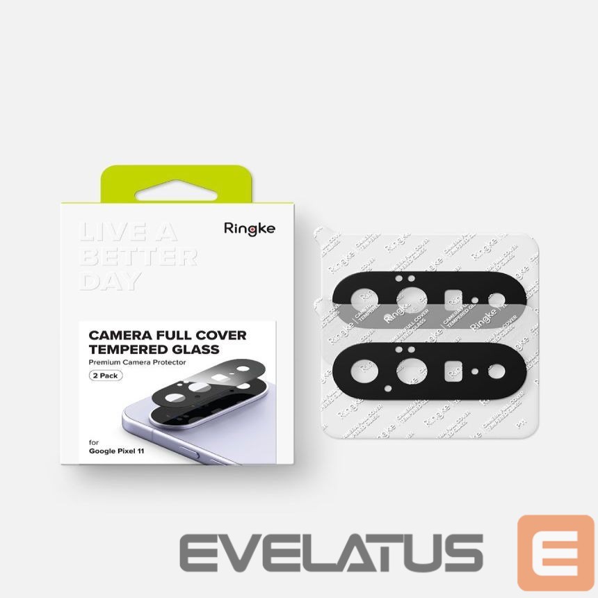 Protective glass Ringke Ringke Camera Full Cover 2-Pack for Google Pixel 11 - Black