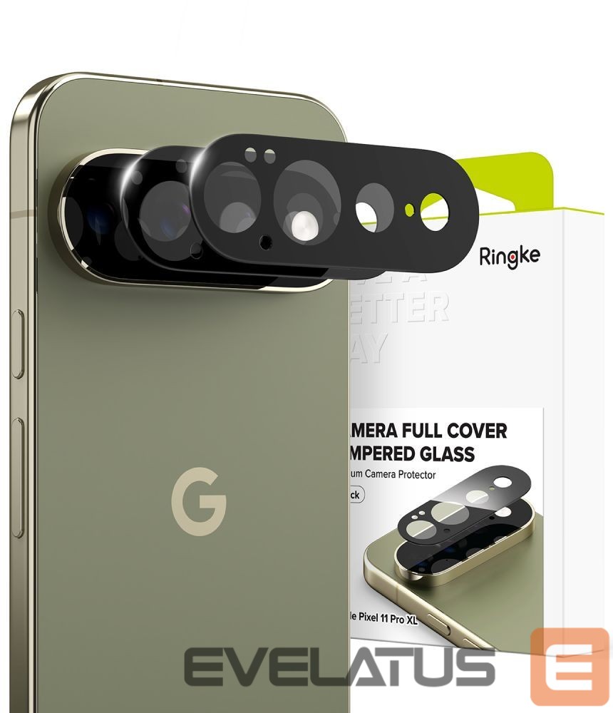Protective glass Ringke Ringke Camera Full Cover 2-Pack for Google Pixel 11 Pro XL - Black