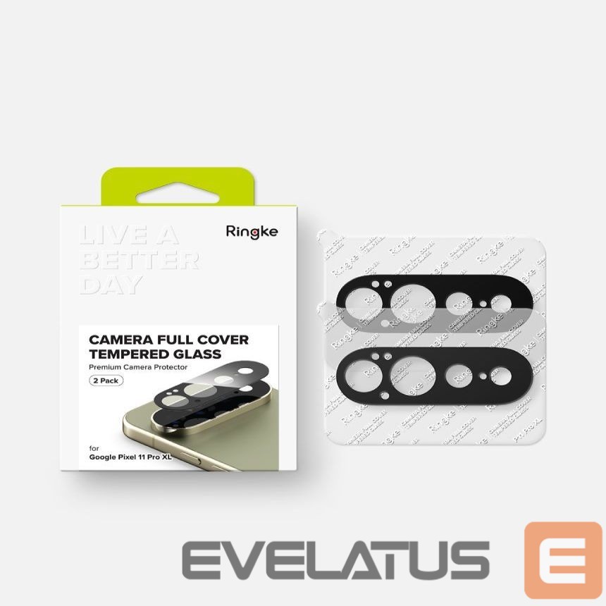 Protective glass Ringke Ringke Camera Full Cover 2-Pack for Google Pixel 11 Pro XL - Black