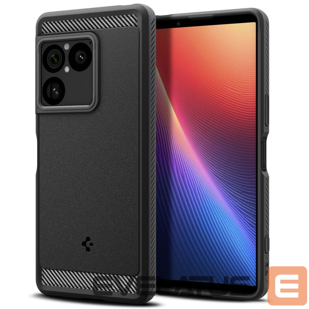 Back panel cover Spigen Spigen Rugged Armor Case for Sony Xperia 1 VIII - Matte Black