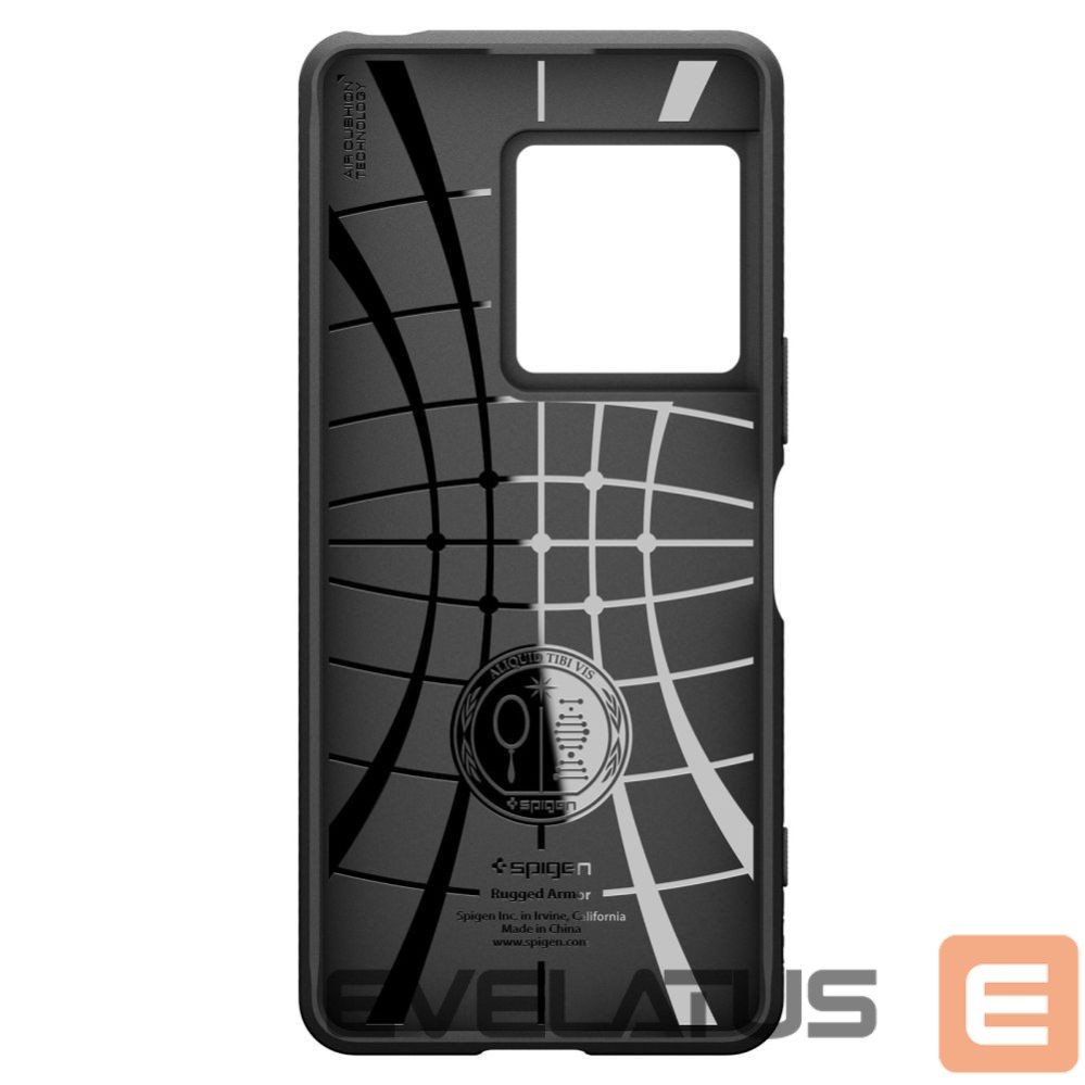 Back panel cover Spigen Spigen Rugged Armor Case for Sony Xperia 1 VIII - Matte Black