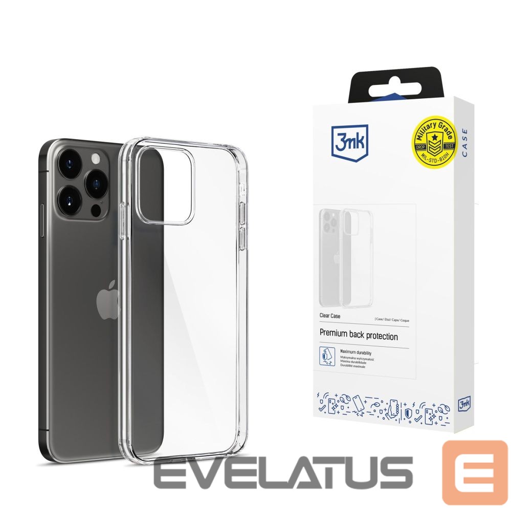 Back panel cover 3MK Apple iPhone 15 Pro - 3mk Clear Case