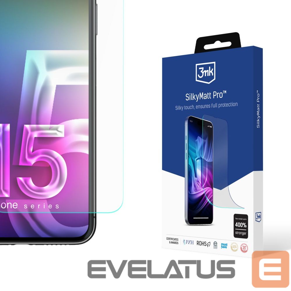 Protective glass 3MK Apple iPhone 15 Pro - 3mk Silky Matt Pro