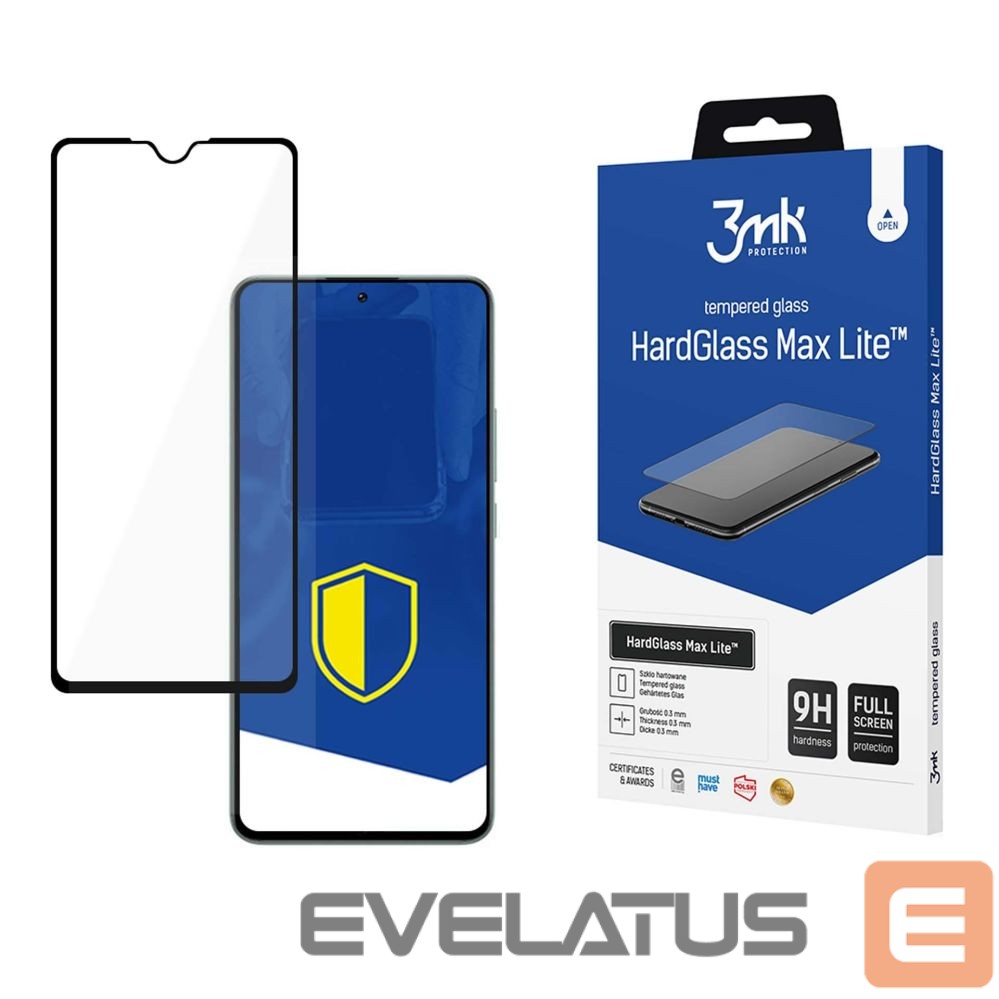 Protective glass 3MK 3mk HardGlass Max Lite Tempered Glass for Motorola Moto G34