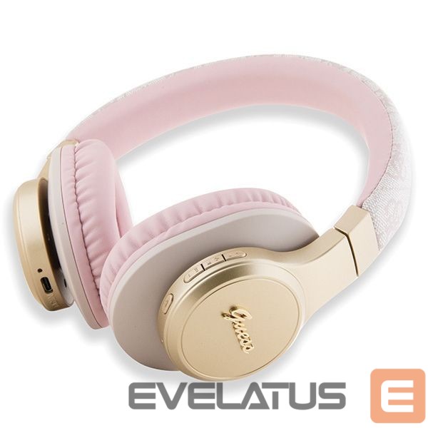 Adapter Guess Guess Bluetooth on-ear headphones GUBH604GEMP pink/pink 4G Script