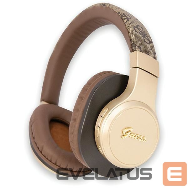 Adapter Guess Guess Bluetooth on-ear headphones GUBH604GEMW brown/brown 4G Script