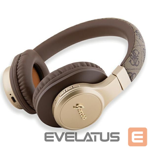 Adapter Guess Guess Bluetooth on-ear headphones GUBH604GEMW brown/brown 4G Script