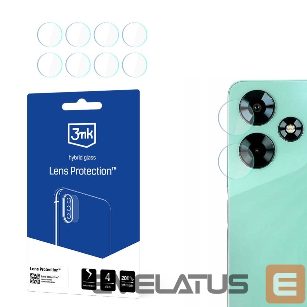 Protective glass 3MK 3mk Lens Protection Hybrid Camera Lens Glass for Infinix Hot 30 4G