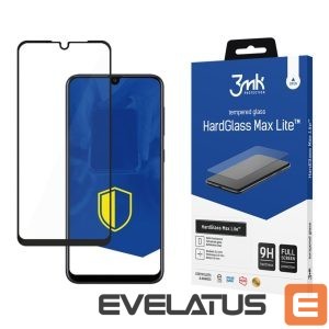 Protective glass 3MK  3mk HardGlass Max Lite Black Tempered Glass for Samsung Galaxy A30S 