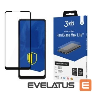 Protective glass 3MK  3mk HardGlass Max Lite Black Tempered Glass for Samsung Galaxy A21 